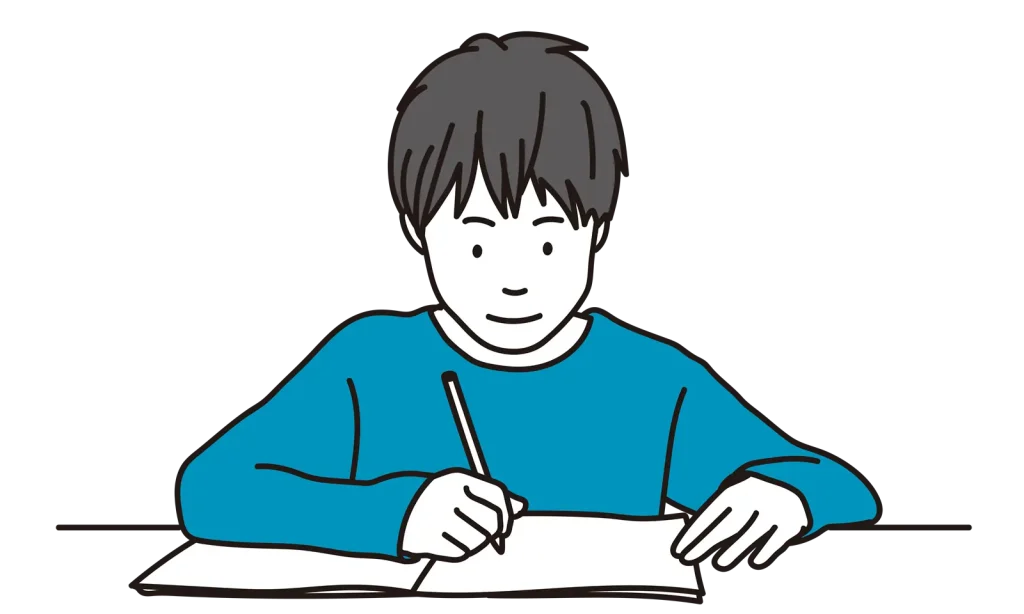 ハワイ親子留学　ハワイ親子留学の前に英会話を学ぶ小学生