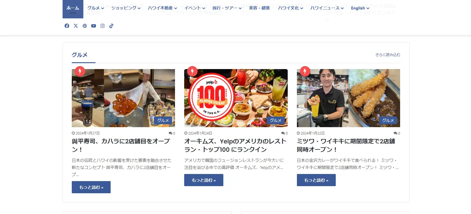 プーコハワイドットコム　サイトのスクリーンショット2